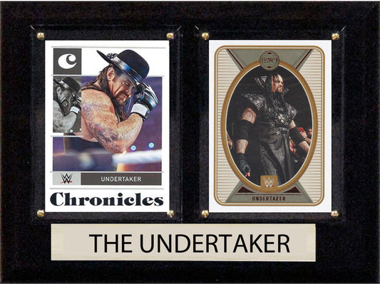 WWE The Undertaker Panini Chronicles 2 Card Plaque 6x8