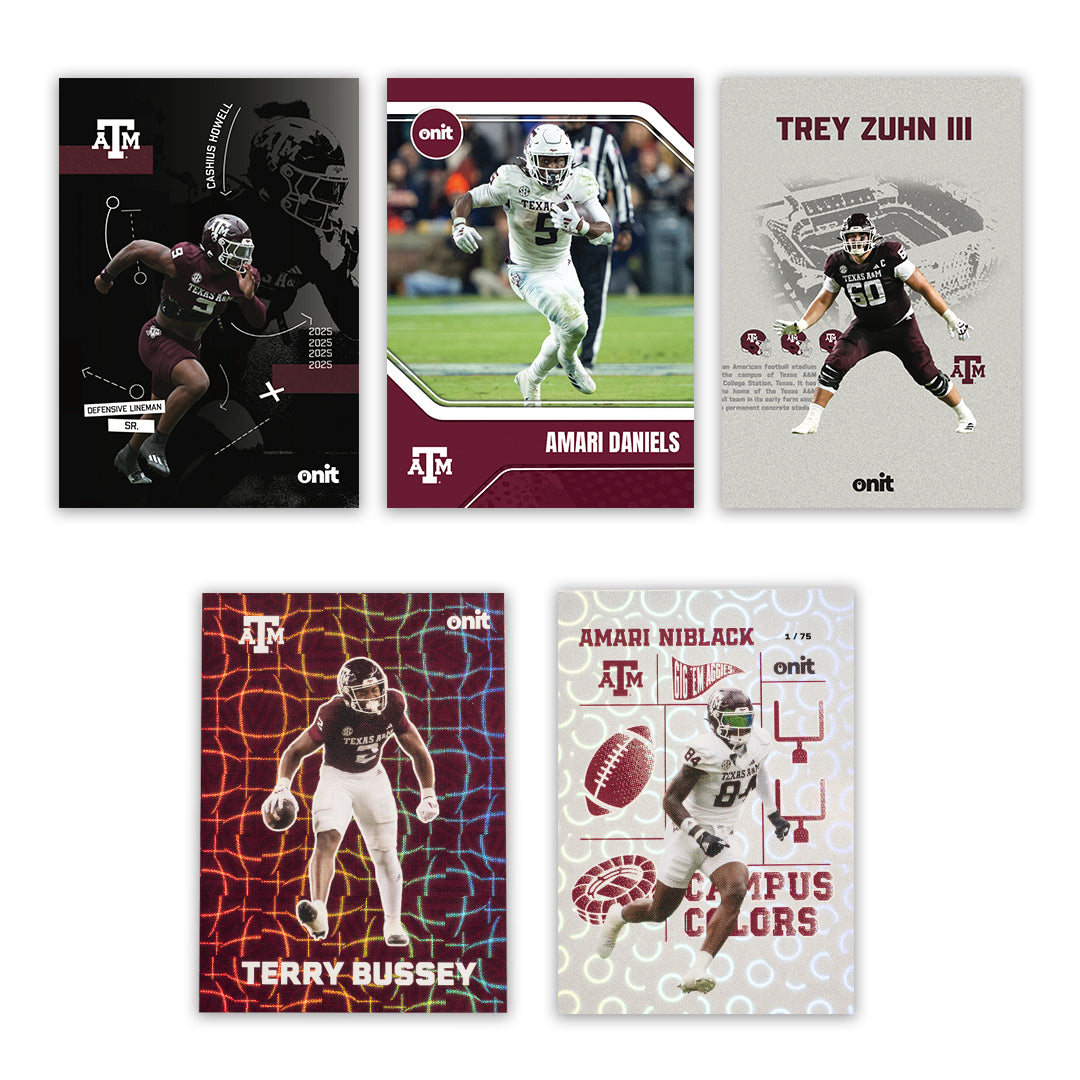 Texas A&M University Football 2025 Trading Cards - Single Pack