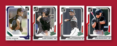 2026 Donruss Baseball Team Set 4 Cards Arizona Diamondbacks Caldwell Cunningham
