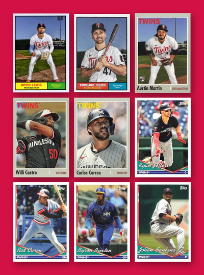 Minnesota Twins 2024 Topps Archives team set - all base cards