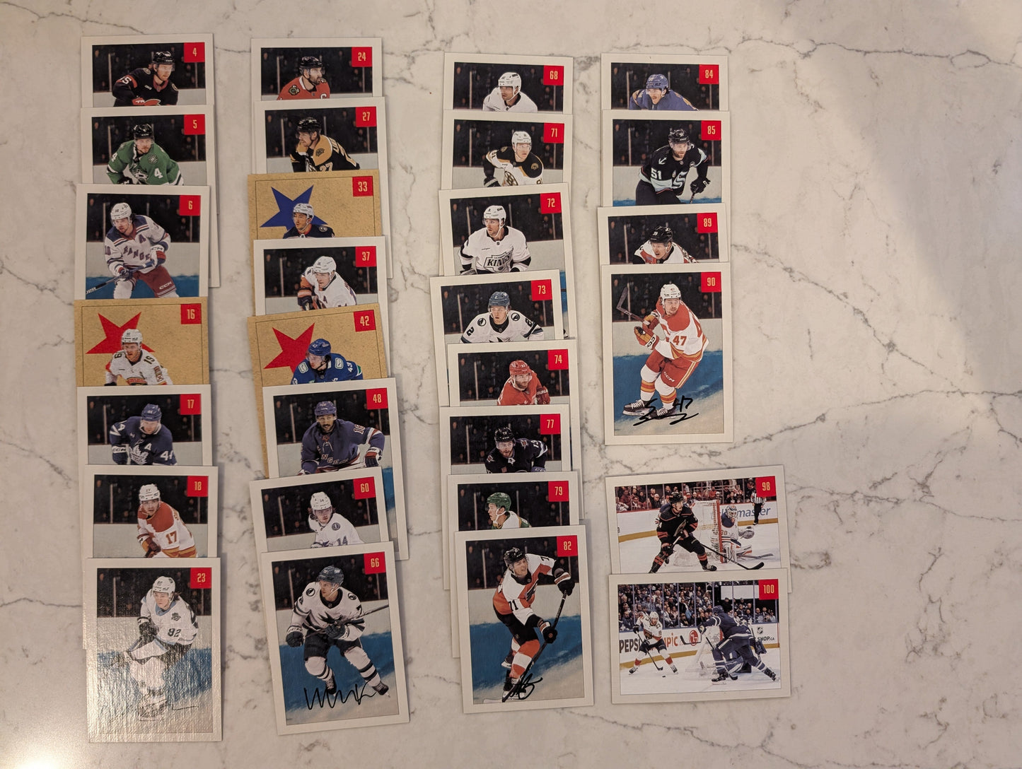 2025-26 Parkhurst base set small batch fronts (columns)
