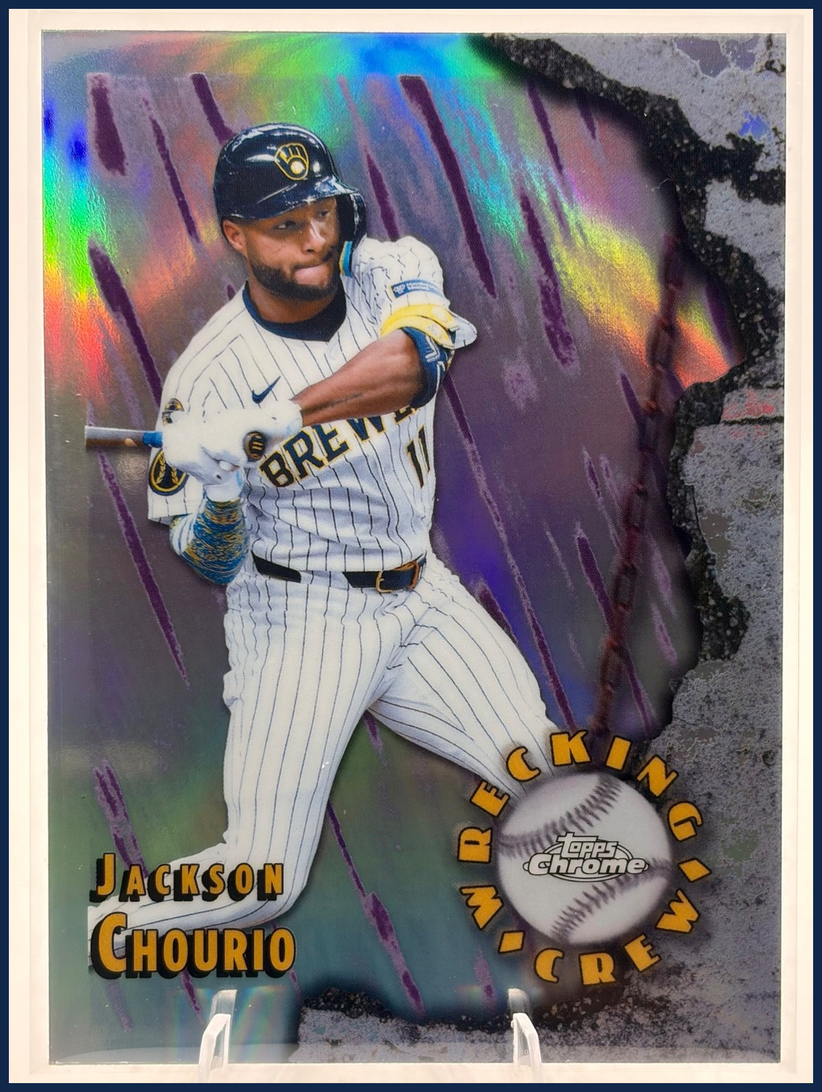 2026 Topps Chrome Wrecking Crew Jackson Chourio #WC-12
