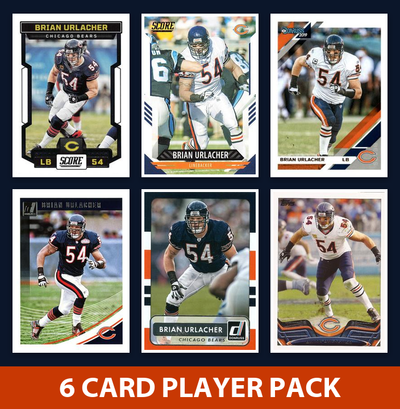 Brian Urlacher 6 Card Football Legend Pack 2023 2021 2019 Score Donruss Topps Chicago Bears