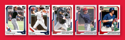 2026 Donruss Baseball Team Set 5 Cards Cleveland Guardians DeLauter Bazzana
