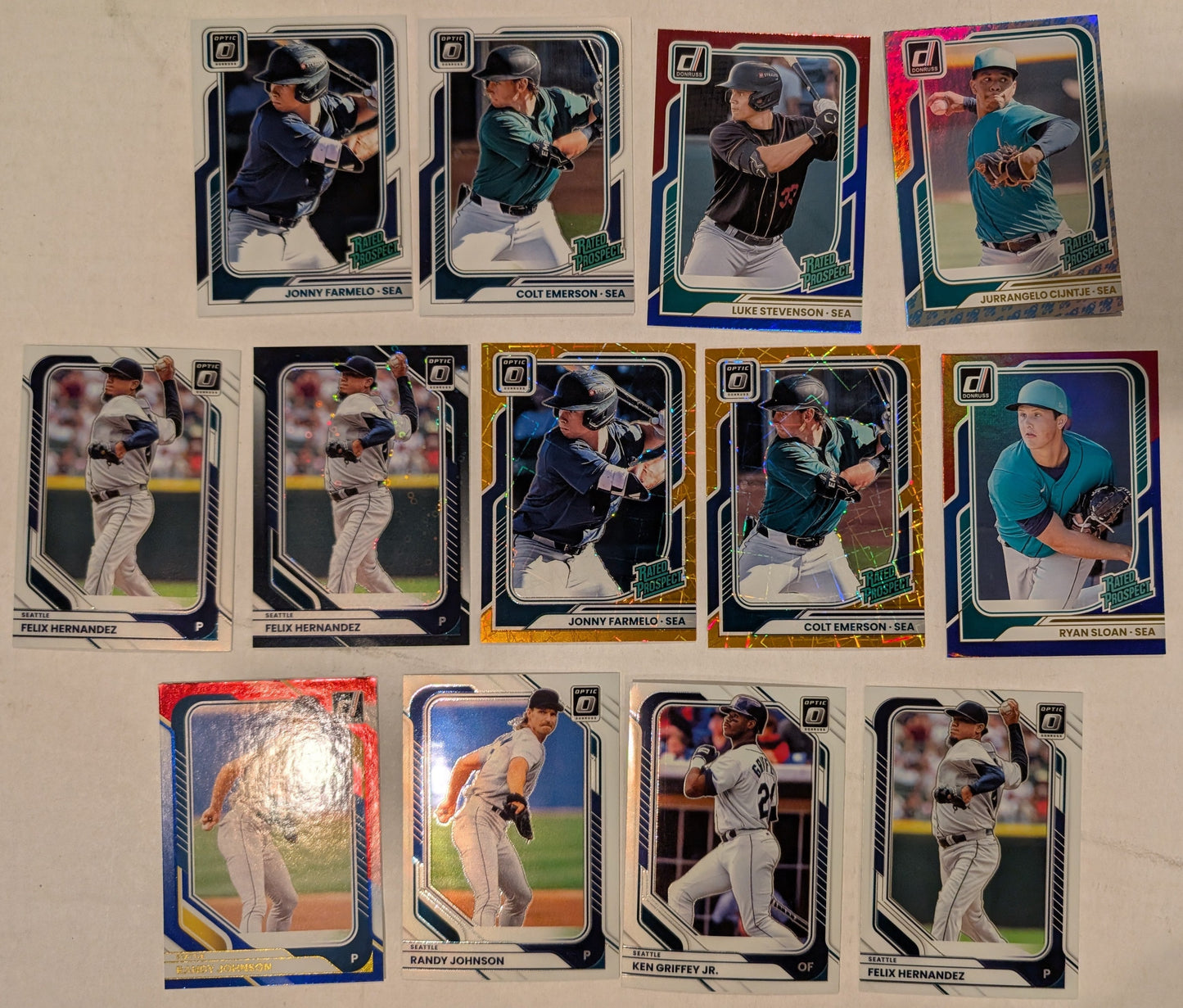 2026 Donruss Optic mariners parallel lot