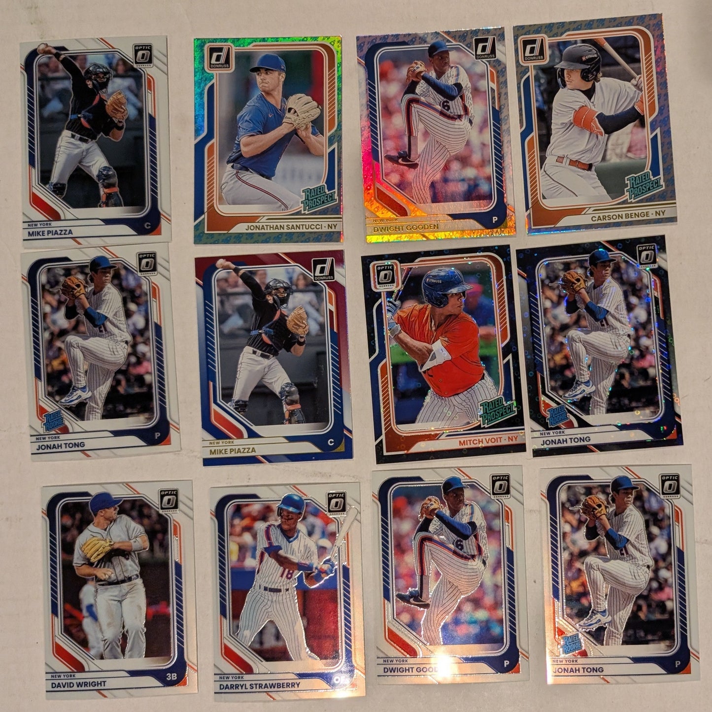 2026 Donruss Optic mets parallel lot