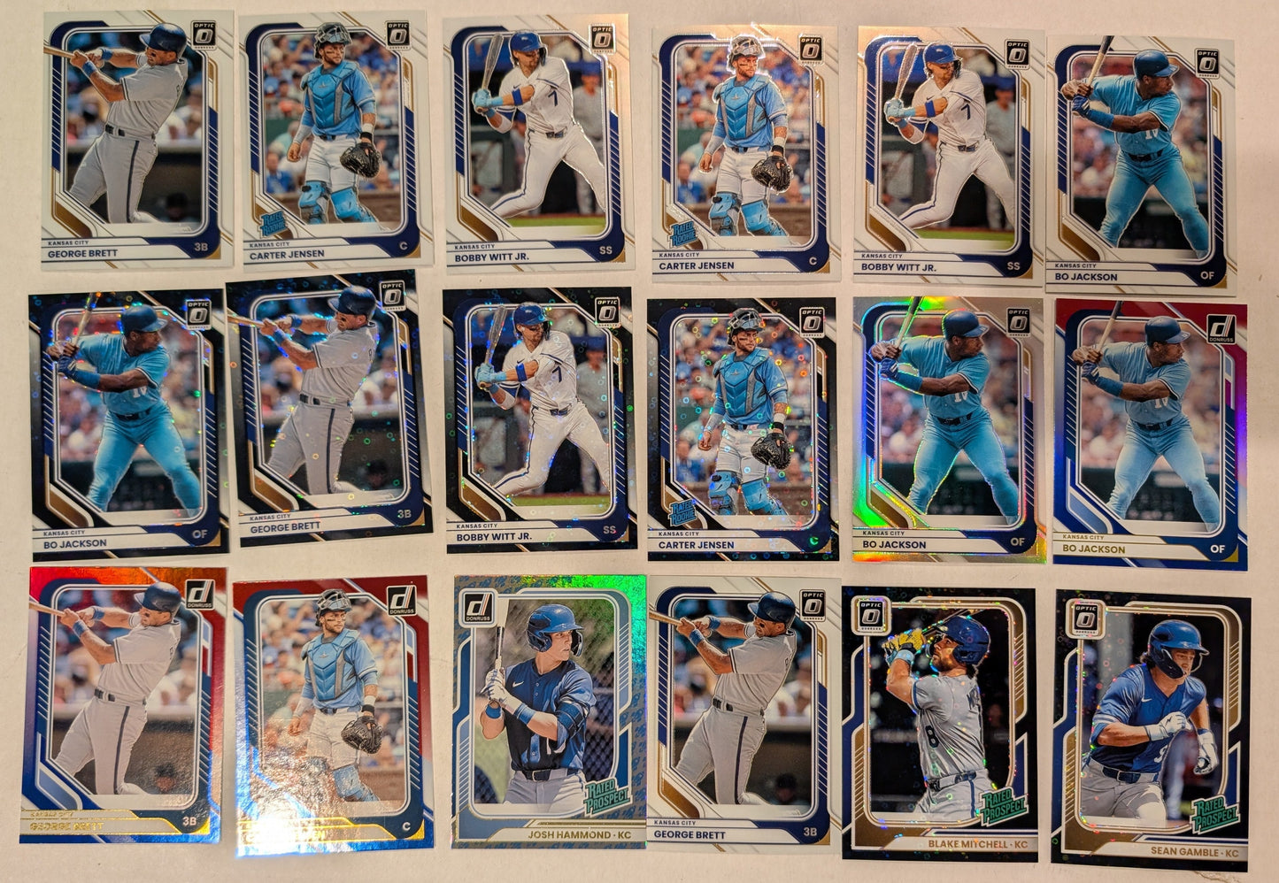 2026 Donruss Optic royals parallel lot
