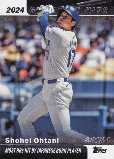 2025 Topps Series 1 2024 Greatest Hits Shohei Ohtani #GH-8
