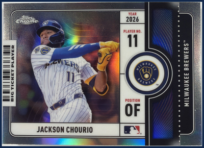 2026 Topps Chrome Big Ticket Players Jackson Chourio #BTP-12
