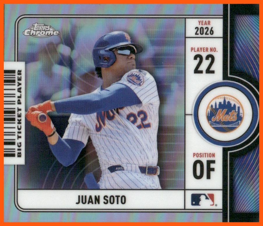 2026 Topps Chrome Big Ticket Players Juan Soto #BTP-11