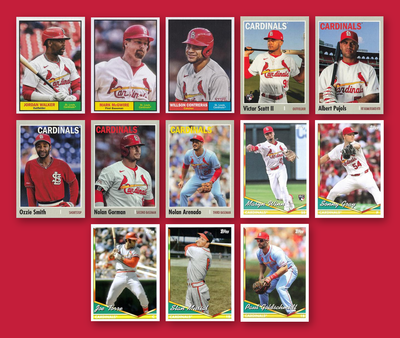 St. Louis Cardinals 2024 Topps Archives team set - all base cards