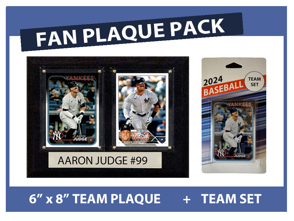 2024 Yankees Fan Plaque Pack Aaron Judge + 2024 Topps Team Set