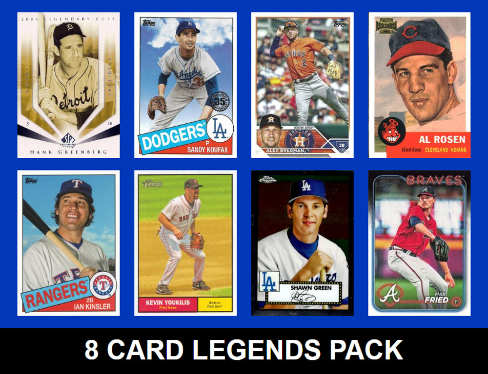 Jewish Legends 8 Card MLB Pack 2024 2023 Topps Bowman Koufax Bregman Shawn Green