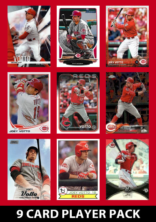 Joey Votto Cincinnati Reds 9 Card Player Pack 2025 2024 Topps Bowman plaque