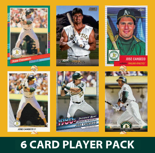 Jose Canseco Oakland A’s 6 Card Legend Pack 2025 2024 2023 Topps Bowman