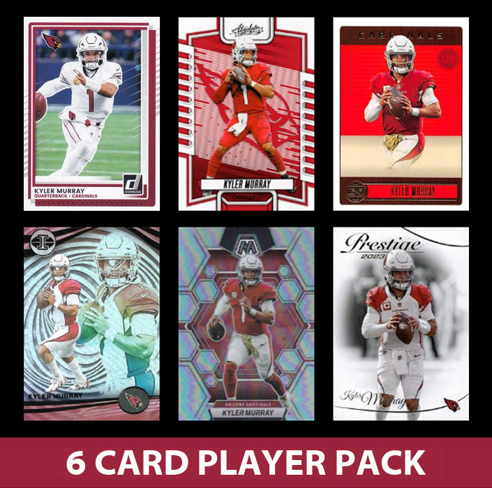 Kyler Murray 6 Card Player Pack 2023 2024 2025 Donruss Panini Arizona Cardinals