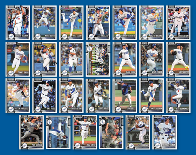 2026 Topps Series 1 & 2 Baseball Team Set 27 Cards Los Angeles Dodgers Ohtani Betts