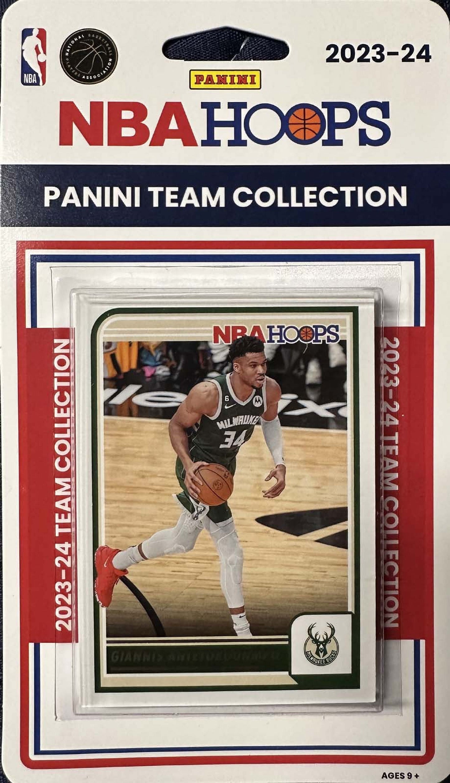 Milwaukee Bucks 2023 2024 Hoops Factory Sealed Team Set Giannis Antetokounmpo plaque