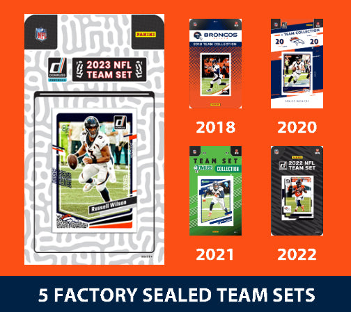 2023 Donruss Denver Broncos Team Set MultiPack 2023 2022 2021 2020 2019 Elway