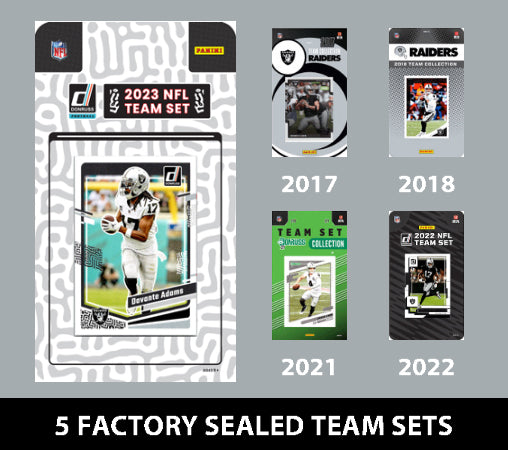 2023 Donruss Las Vegas Oakland Raiders Team Set MultiPack 2022 Bo Jackson 2021 2018 2017