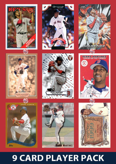 Pedro Martinez Boston Red Sox 9 Card Legend Pack Topps Bowman 2025 2024 2023 plaque