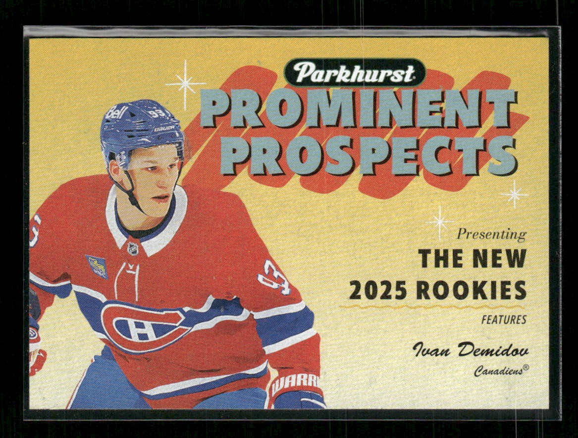 2025-26 Upper Deck Parkhurst Prominent Prospects Ivan Demidov #PP-14