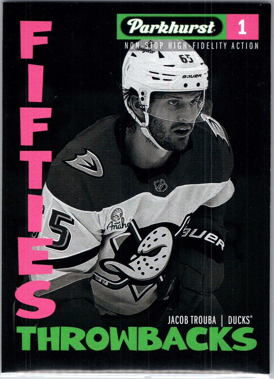 2025-26 UD Parkhurst Fifties Throwbacks Jacob Trouba #FT-1 - Anaheim Ducks