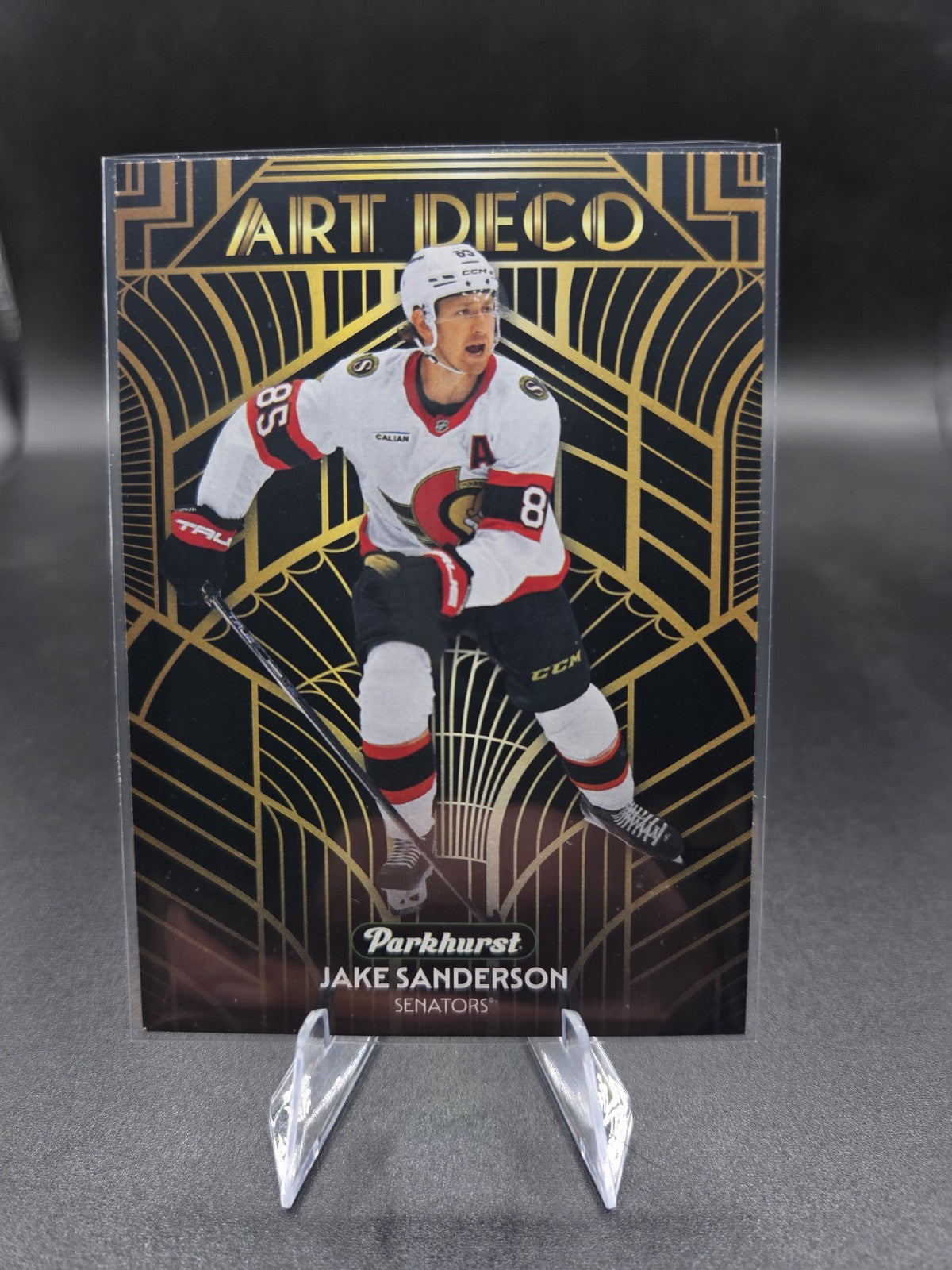 2025-26 Upper Deck Parkhurst Art Deco Jake Sanderson #AD-5 - Ottawa Senators