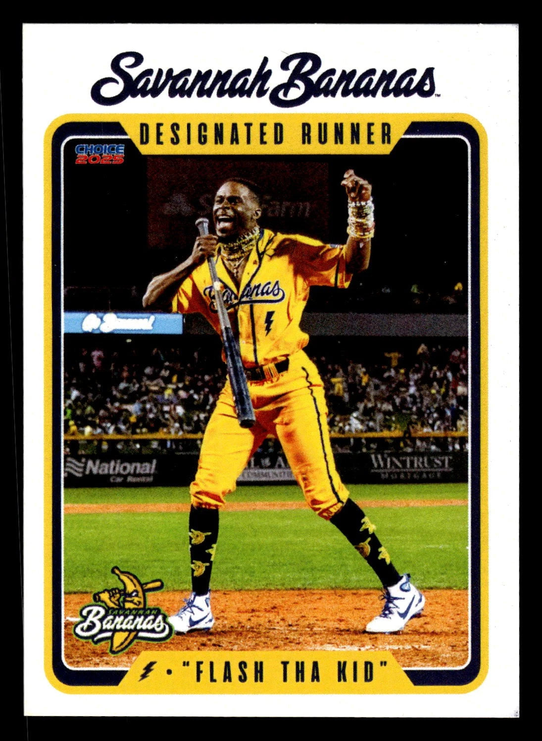 Savannah Bananas 2025 Player Cards - Complete Set - 34 Cards - Flash Tha Kid RAC plaque