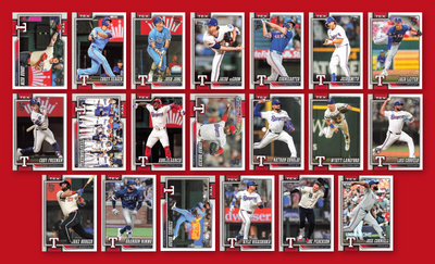 2026 Topps Series 1 & 2 Baseball Team Set 20 Cards Texas Rangers Seager deGrom