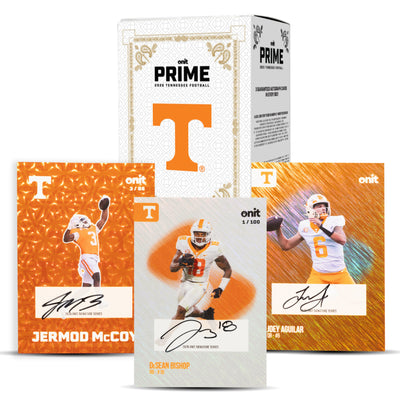 University of Tennessee Football 2025 Trading Cards - Prime Box hand-collated team set