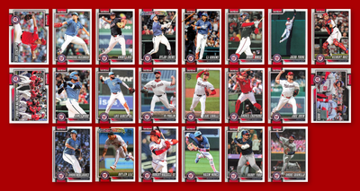 2026 Topps Series 1 & 2 Baseball Team Set 22 Cards Washington Nationals Wood Crews