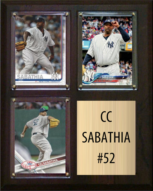 CC Sabathia New York Yankees plaque