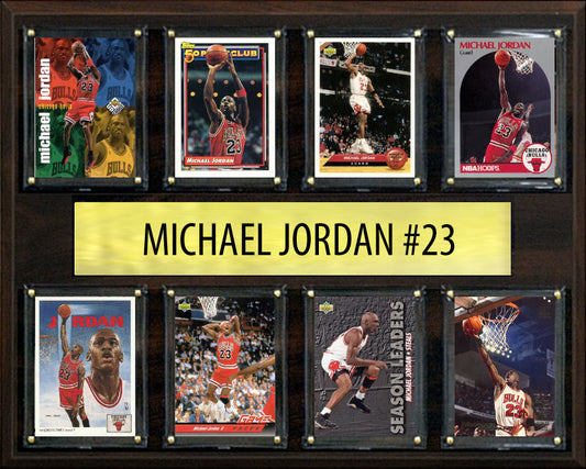 Michael Jordan 12x15 Chicago Bulls card plaque