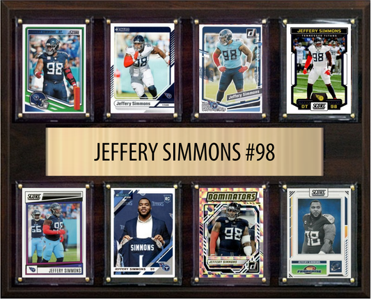 Jeffery Simmons Tennessee Titans plaque