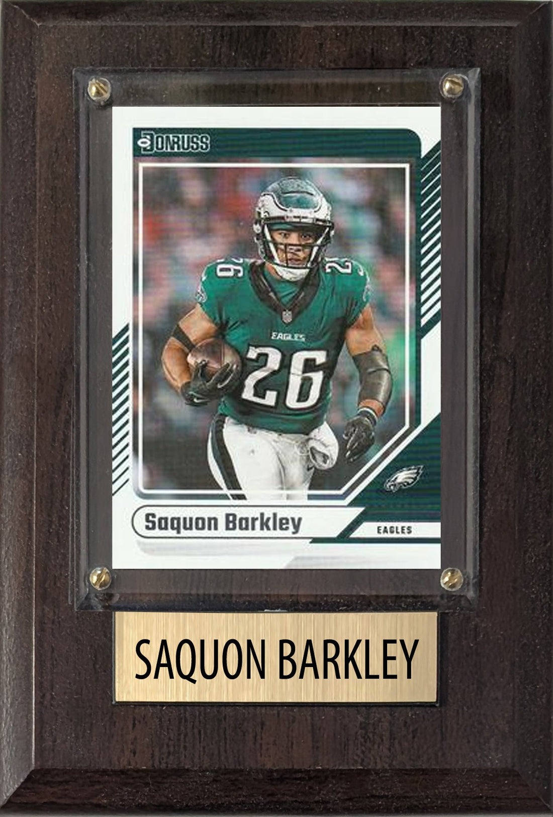 Saquon Barkley 4x6 Philadelphia Eagles card plaque