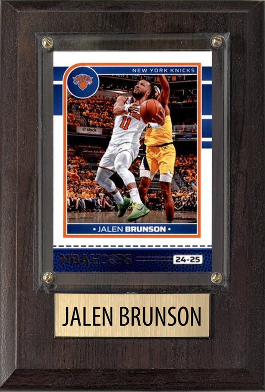 Jalen Brunson Knicks 4x6 plaque - gift for the New York fan