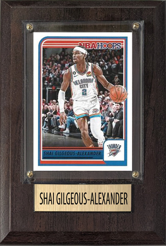 SGA Thunder 4x6 plaque - gift for the OKC fan