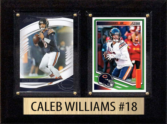 Caleb Williams 6x8 Chicago Bears card plaque