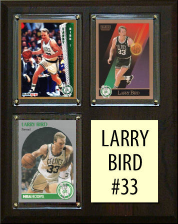 Larry Bird 8x10 Boston Celtics card plaque