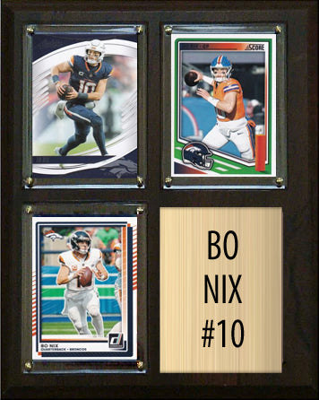 Broncos 2026 NFL schedule gifts — featured plaque featuring Bo Nix