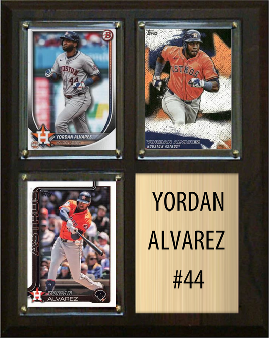 Yordan Alvarez Houston Astros fan cave plaque