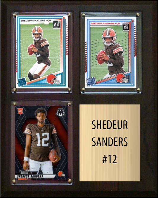 Shedeur Sanders Cleveland Browns plaque