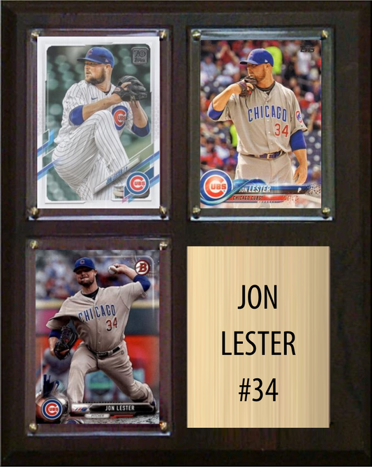 Jon Lester Chicago Cubs plaque