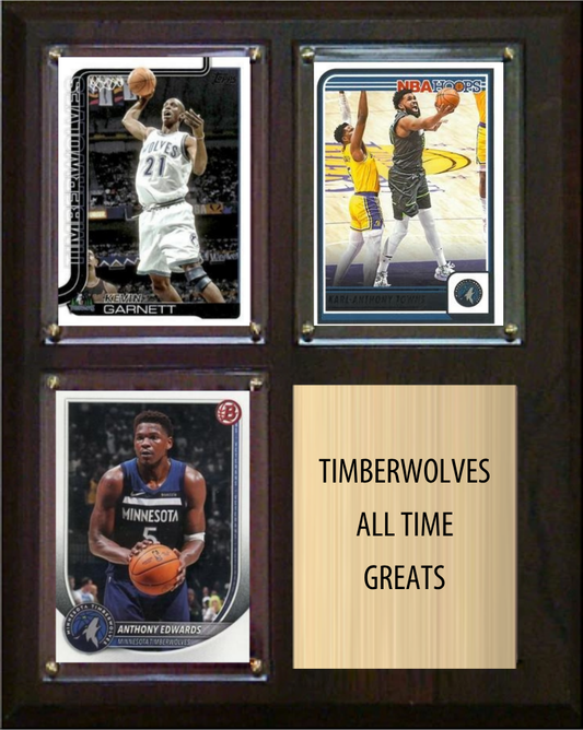 Timberwolves Gifts for Him: Card Plaques and Team Sets Any T-Wolves Fan Will Love