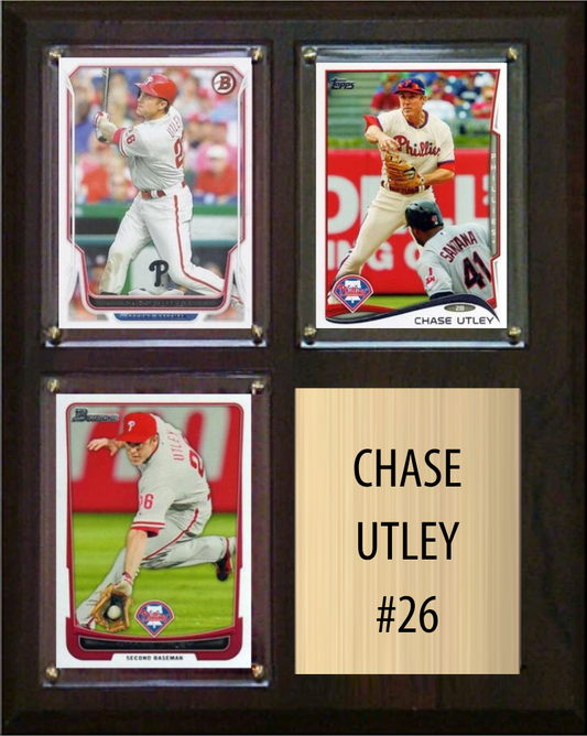 Chase Utley Philadelphia Phillies plaque