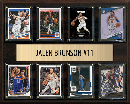 Jalen Brunson New York Knicks 8-card plaque