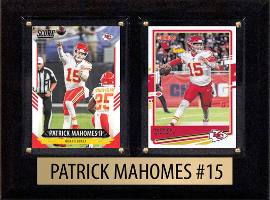 Patrick Mahomes 6x8 Kansas City Chiefs card plaque