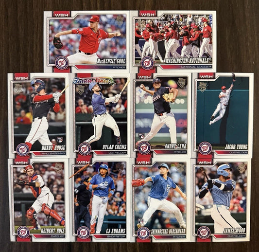 Joey Wiemer Washington Nationals 2026 Topps NOW card #30 - On-Base Streak to Start the Season Logs MLB History