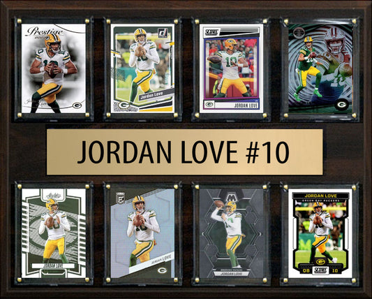 Jordan Love Green Bay Packers plaque